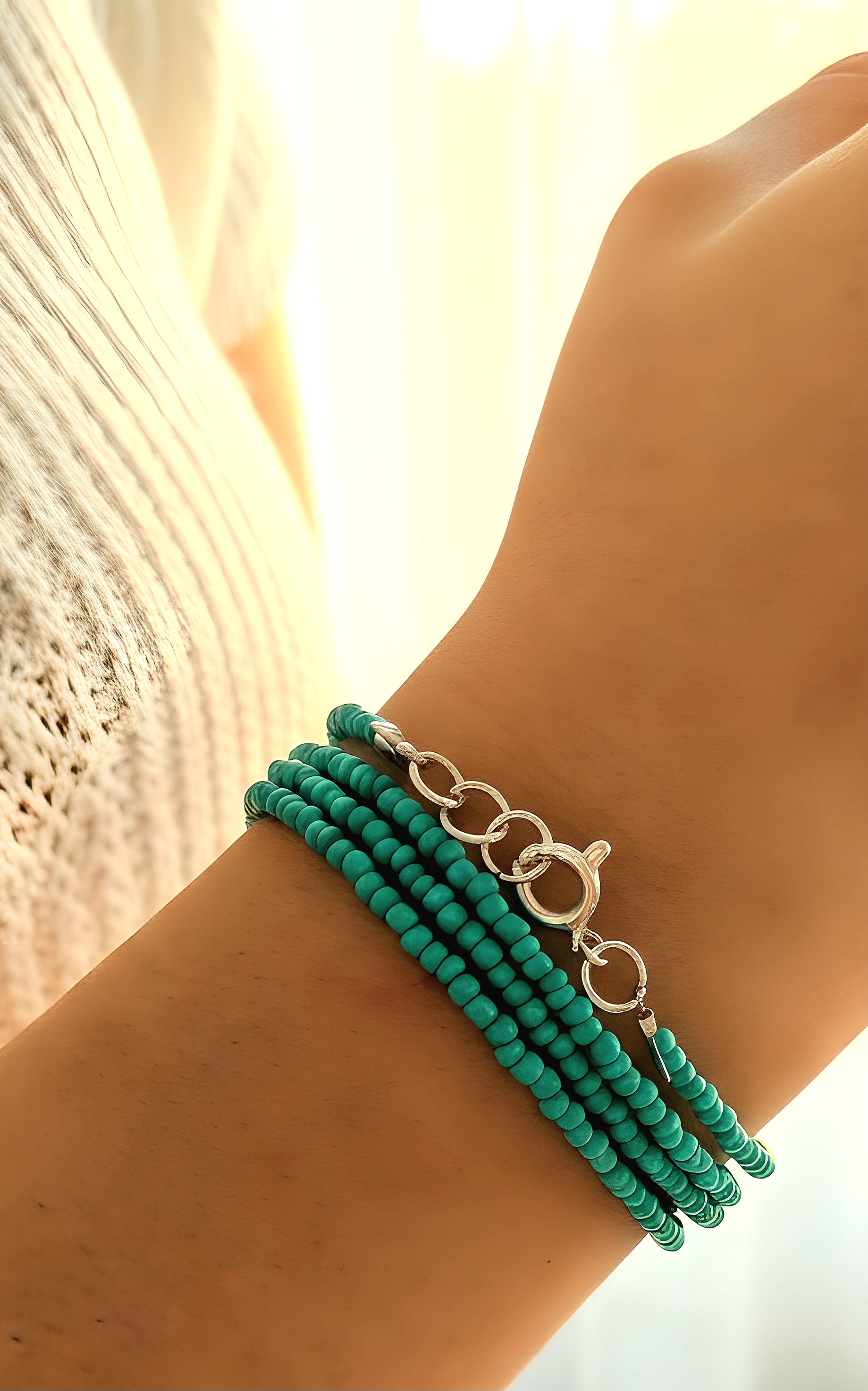 دستبند چندلاین قفل نقره